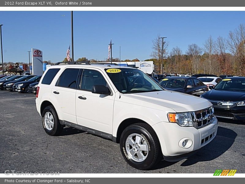 Oxford White / Stone 2012 Ford Escape XLT V6