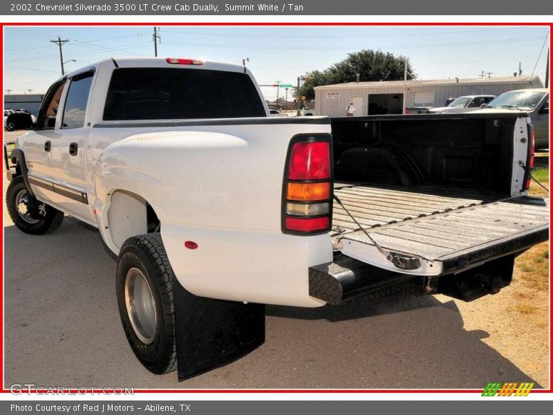 Summit White / Tan 2002 Chevrolet Silverado 3500 LT Crew Cab Dually