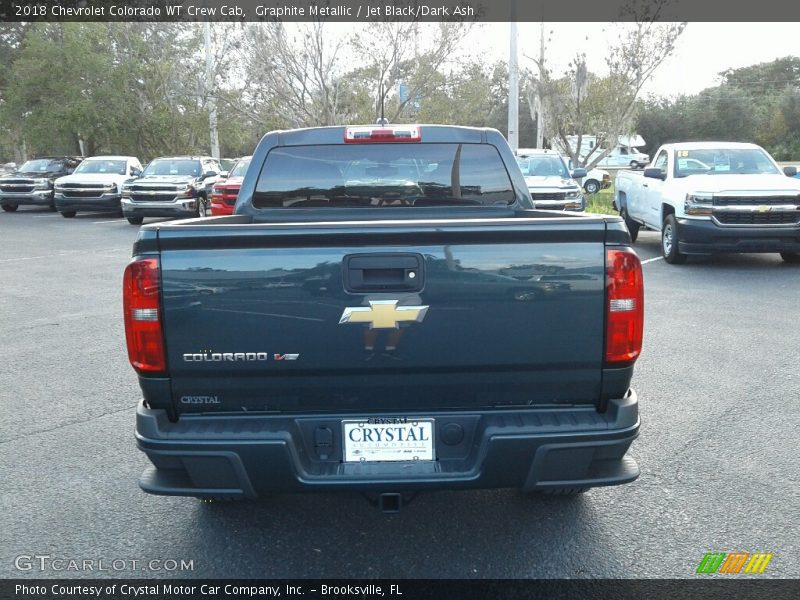 Graphite Metallic / Jet Black/Dark Ash 2018 Chevrolet Colorado WT Crew Cab