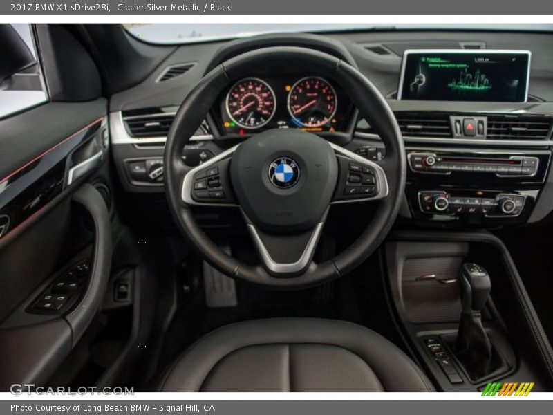 Glacier Silver Metallic / Black 2017 BMW X1 sDrive28i