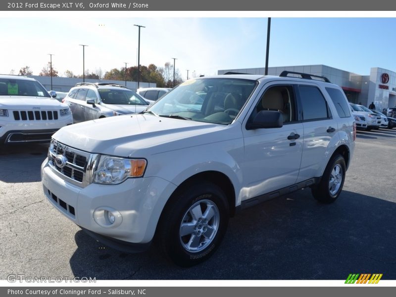 Oxford White / Stone 2012 Ford Escape XLT V6