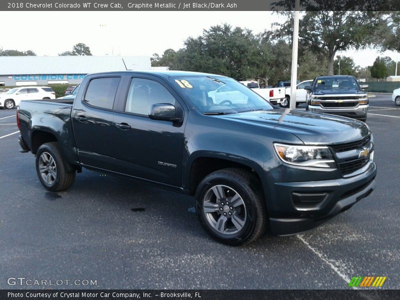Graphite Metallic / Jet Black/Dark Ash 2018 Chevrolet Colorado WT Crew Cab
