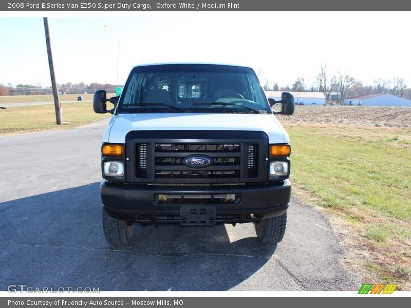 Oxford White / Medium Flint 2008 Ford E Series Van E250 Super Duty Cargo