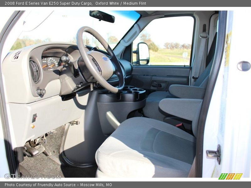 Oxford White / Medium Flint 2008 Ford E Series Van E250 Super Duty Cargo