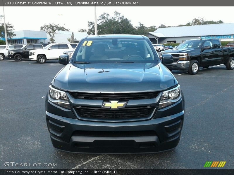Graphite Metallic / Jet Black/Dark Ash 2018 Chevrolet Colorado WT Crew Cab