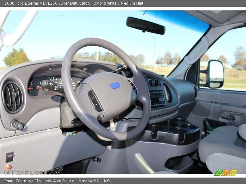 Oxford White / Medium Flint 2008 Ford E Series Van E250 Super Duty Cargo
