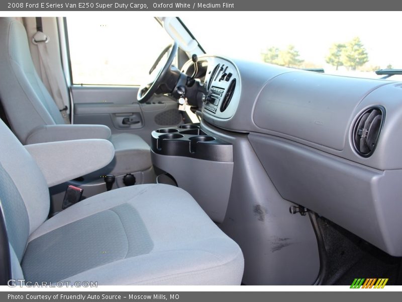 Oxford White / Medium Flint 2008 Ford E Series Van E250 Super Duty Cargo
