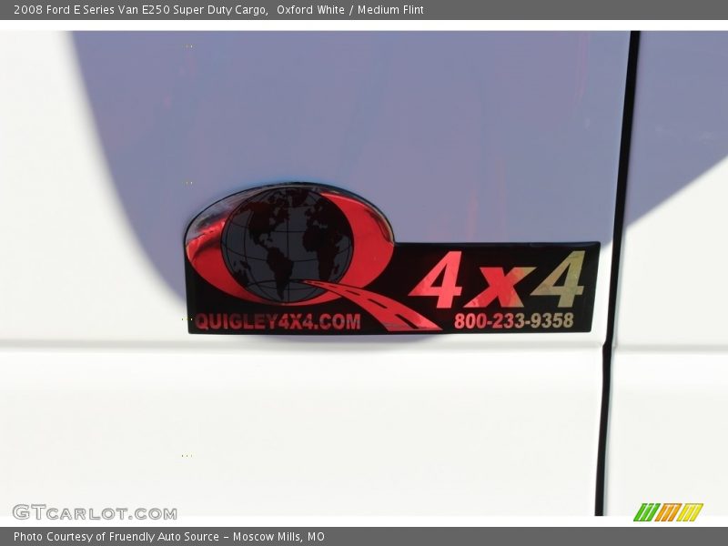 Oxford White / Medium Flint 2008 Ford E Series Van E250 Super Duty Cargo