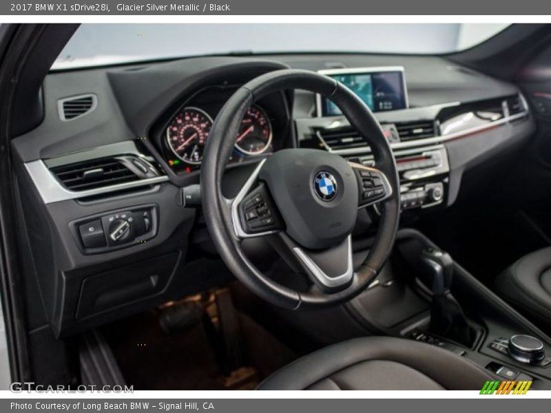 Glacier Silver Metallic / Black 2017 BMW X1 sDrive28i