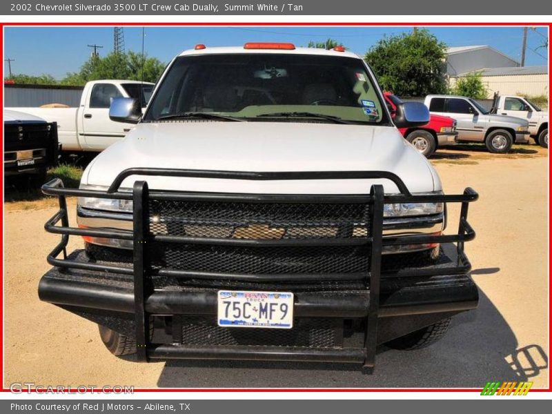 Summit White / Tan 2002 Chevrolet Silverado 3500 LT Crew Cab Dually