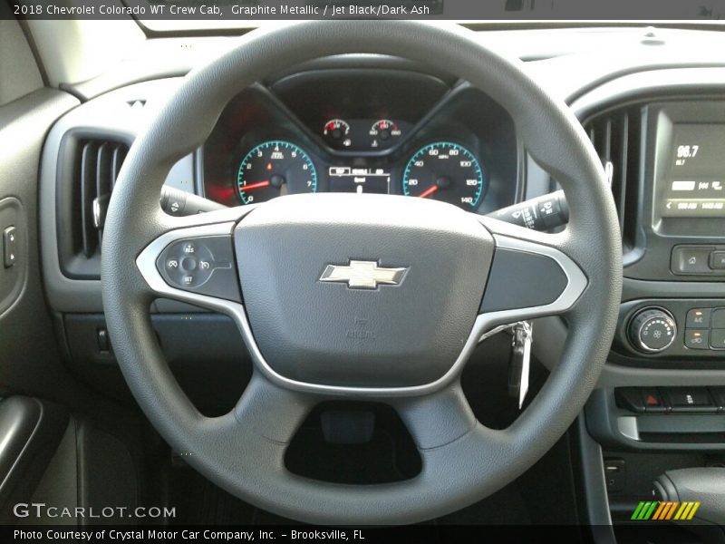 Graphite Metallic / Jet Black/Dark Ash 2018 Chevrolet Colorado WT Crew Cab