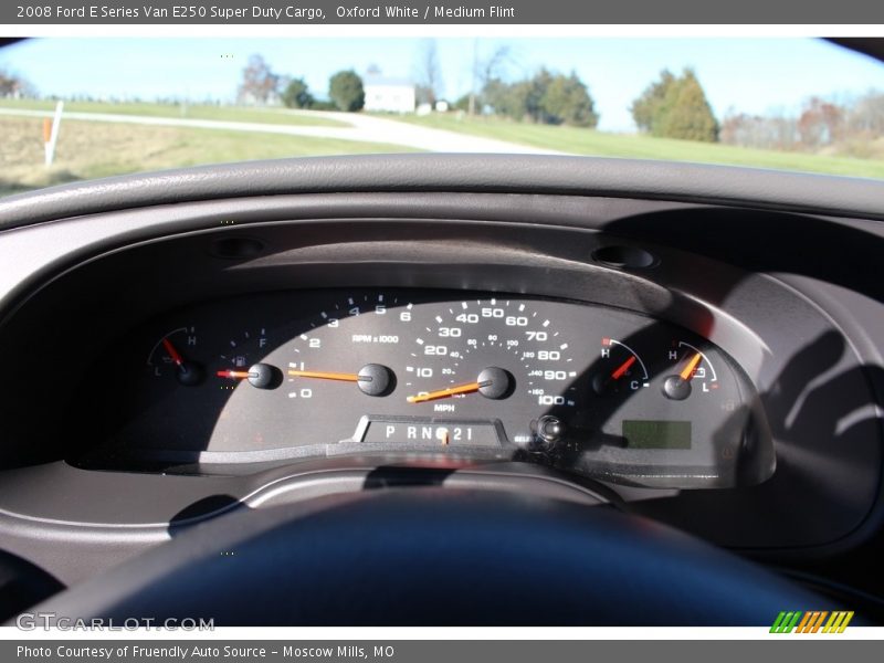 Oxford White / Medium Flint 2008 Ford E Series Van E250 Super Duty Cargo