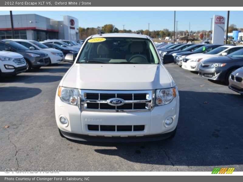 Oxford White / Stone 2012 Ford Escape XLT V6