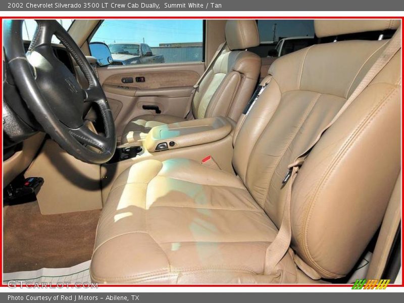 Summit White / Tan 2002 Chevrolet Silverado 3500 LT Crew Cab Dually