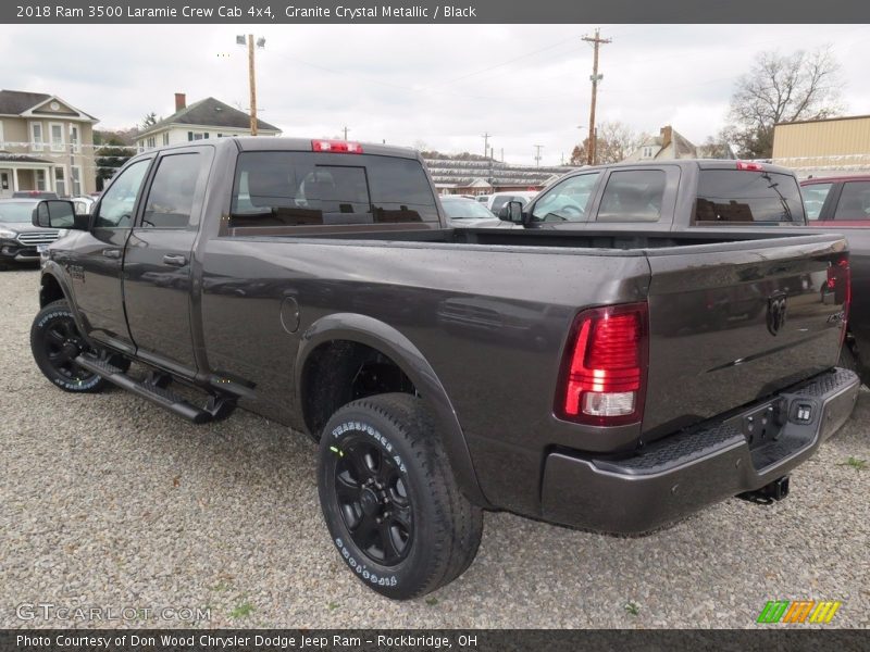 Granite Crystal Metallic / Black 2018 Ram 3500 Laramie Crew Cab 4x4