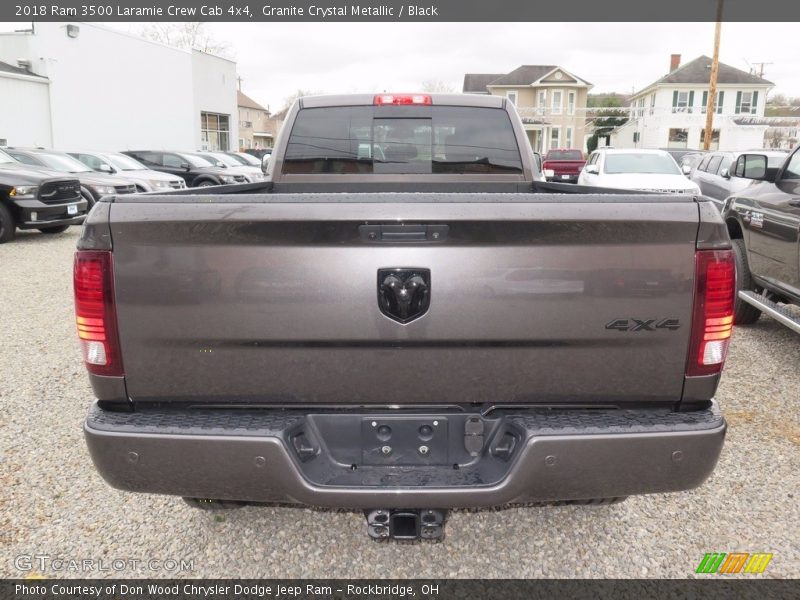 Granite Crystal Metallic / Black 2018 Ram 3500 Laramie Crew Cab 4x4