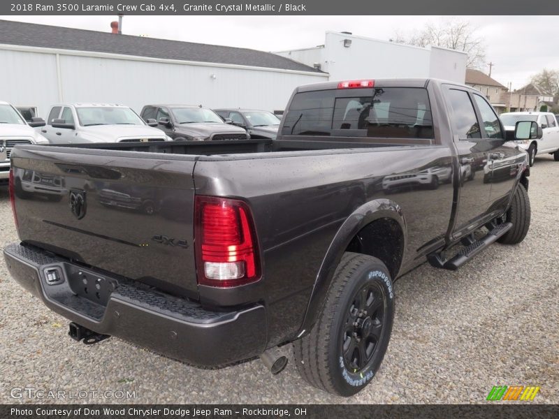 Granite Crystal Metallic / Black 2018 Ram 3500 Laramie Crew Cab 4x4
