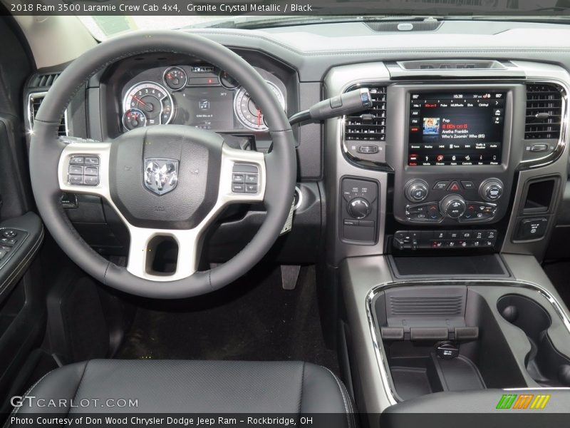 Granite Crystal Metallic / Black 2018 Ram 3500 Laramie Crew Cab 4x4