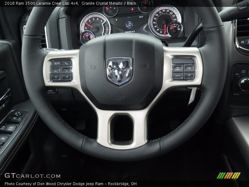 Granite Crystal Metallic / Black 2018 Ram 3500 Laramie Crew Cab 4x4