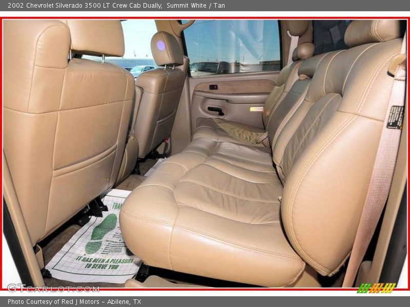 Summit White / Tan 2002 Chevrolet Silverado 3500 LT Crew Cab Dually