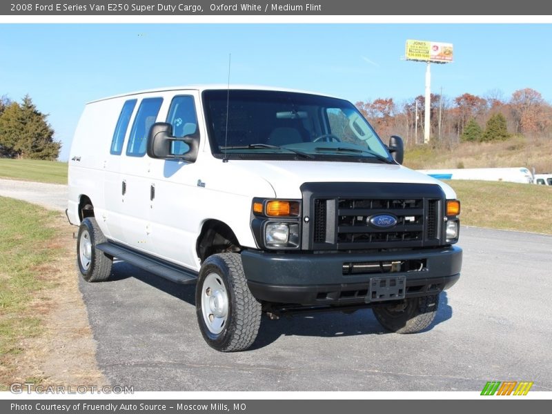 Oxford White / Medium Flint 2008 Ford E Series Van E250 Super Duty Cargo