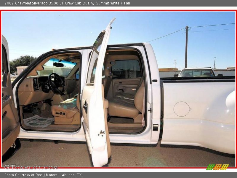 Summit White / Tan 2002 Chevrolet Silverado 3500 LT Crew Cab Dually