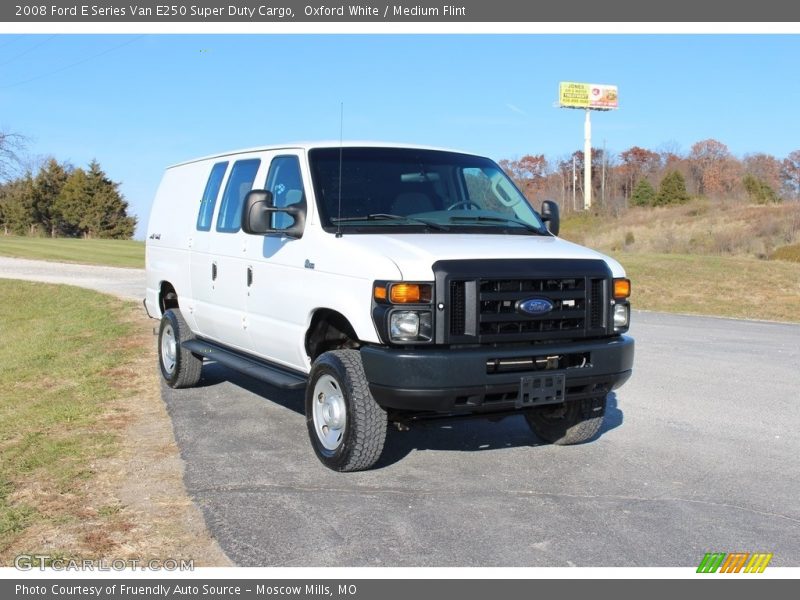 Oxford White / Medium Flint 2008 Ford E Series Van E250 Super Duty Cargo