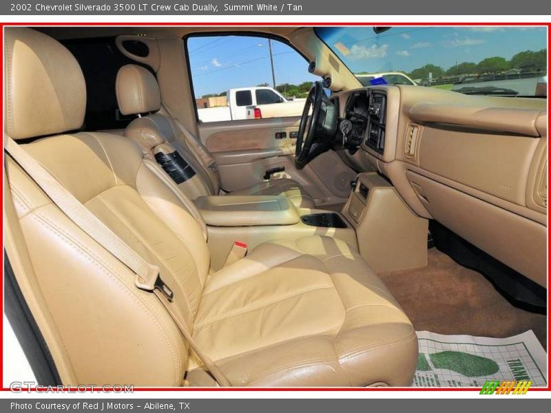Summit White / Tan 2002 Chevrolet Silverado 3500 LT Crew Cab Dually