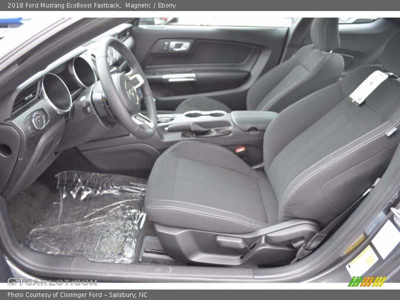 Front Seat of 2018 Mustang EcoBoost Fastback