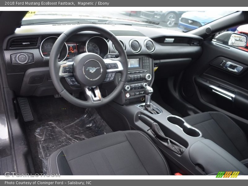  2018 Mustang EcoBoost Fastback Ebony Interior