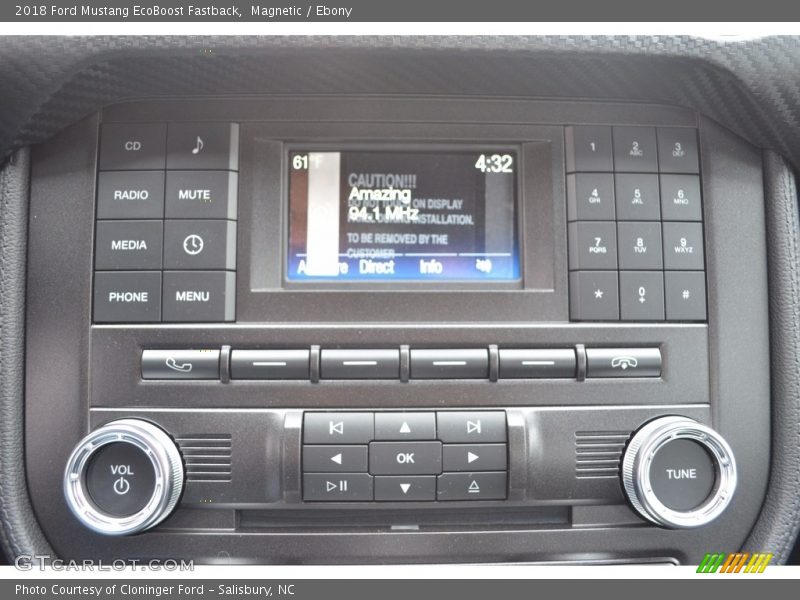 Controls of 2018 Mustang EcoBoost Fastback