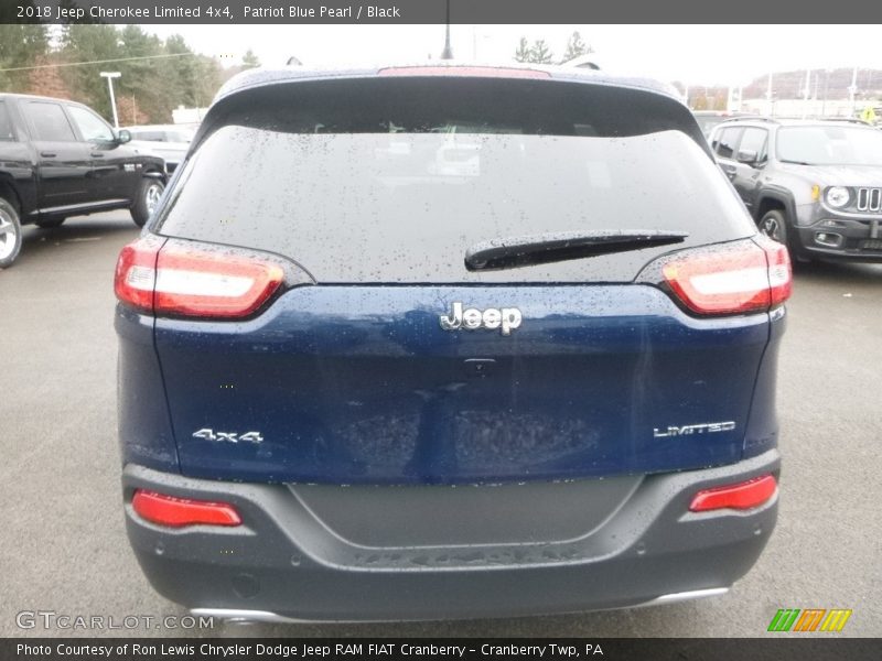 Patriot Blue Pearl / Black 2018 Jeep Cherokee Limited 4x4