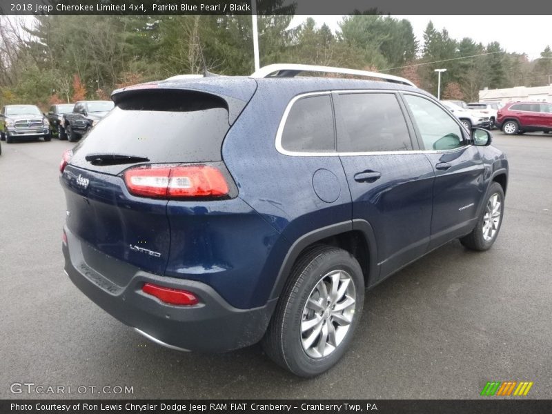 Patriot Blue Pearl / Black 2018 Jeep Cherokee Limited 4x4