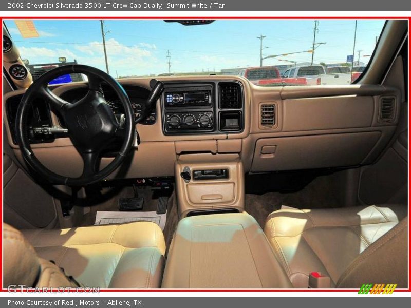 Summit White / Tan 2002 Chevrolet Silverado 3500 LT Crew Cab Dually
