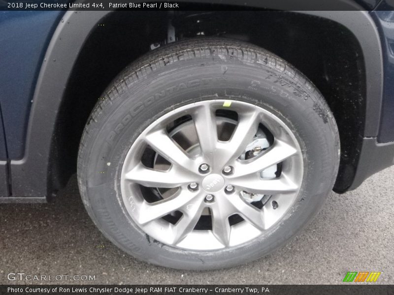 Patriot Blue Pearl / Black 2018 Jeep Cherokee Limited 4x4