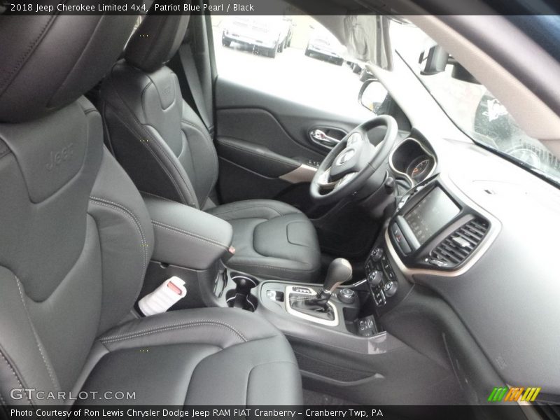 Patriot Blue Pearl / Black 2018 Jeep Cherokee Limited 4x4