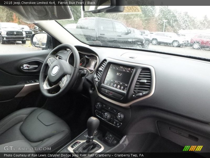 Patriot Blue Pearl / Black 2018 Jeep Cherokee Limited 4x4