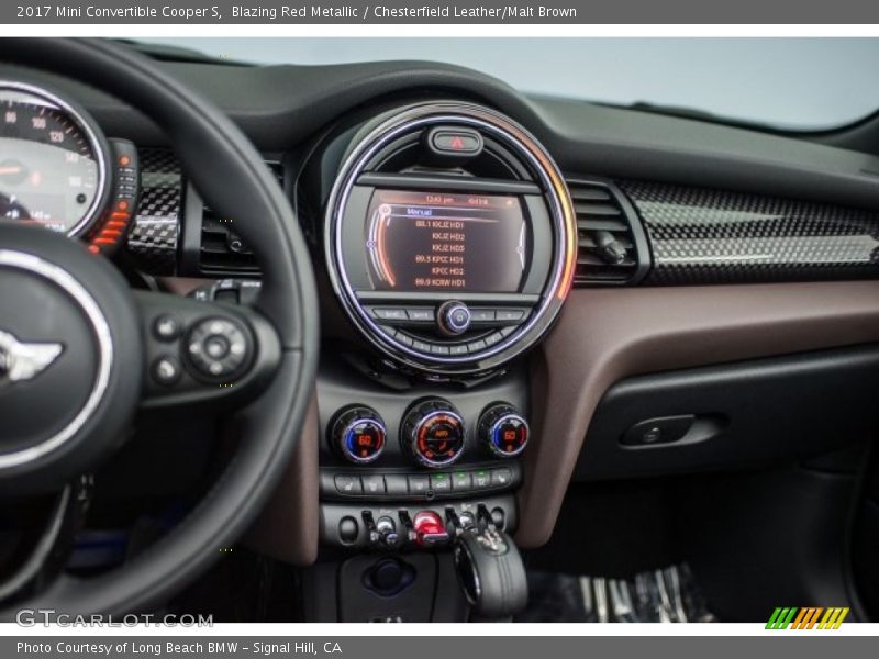 Blazing Red Metallic / Chesterfield Leather/Malt Brown 2017 Mini Convertible Cooper S
