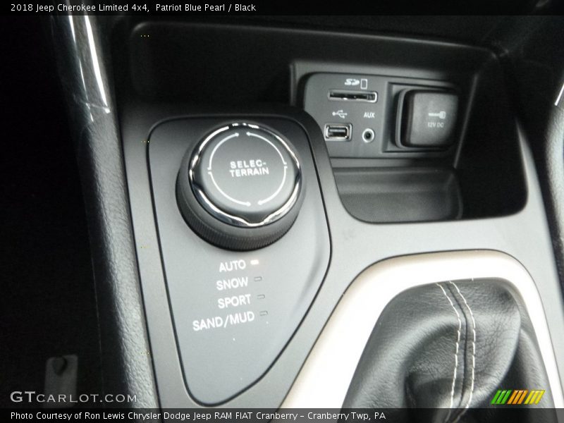 Controls of 2018 Cherokee Limited 4x4