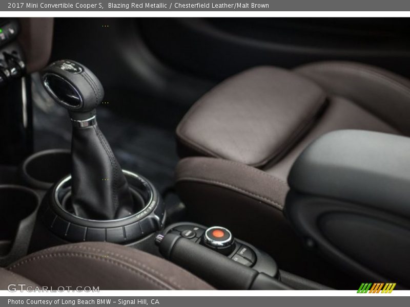 Blazing Red Metallic / Chesterfield Leather/Malt Brown 2017 Mini Convertible Cooper S