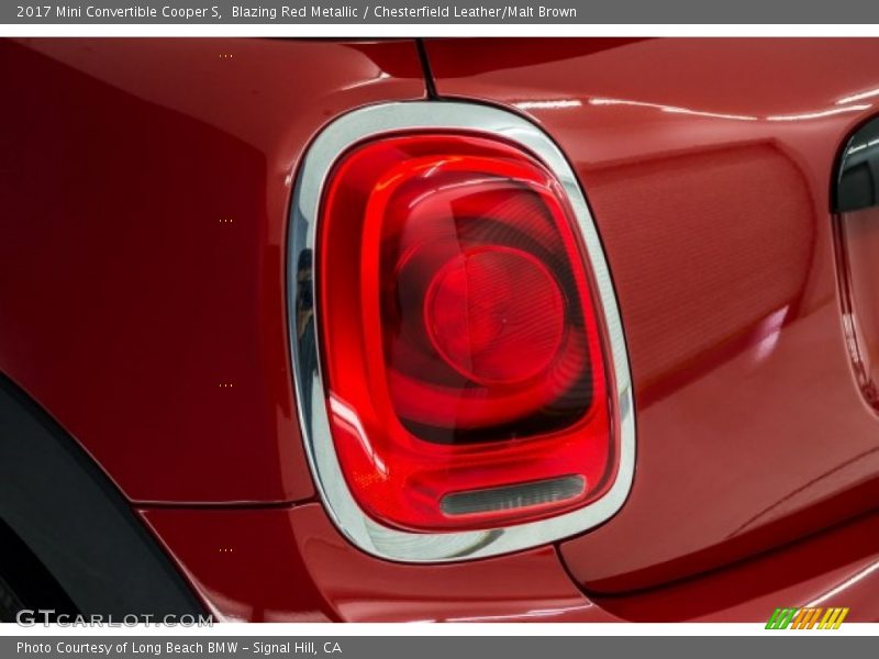 Blazing Red Metallic / Chesterfield Leather/Malt Brown 2017 Mini Convertible Cooper S