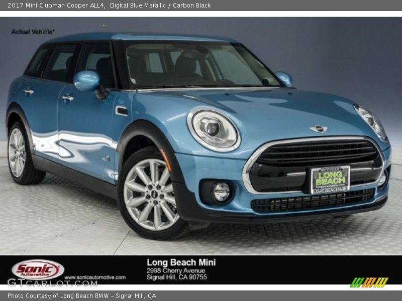 Digital Blue Metallic / Carbon Black 2017 Mini Clubman Cooper ALL4