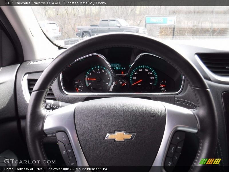 Tungsten Metallic / Ebony 2017 Chevrolet Traverse LT AWD