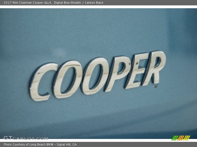 Digital Blue Metallic / Carbon Black 2017 Mini Clubman Cooper ALL4