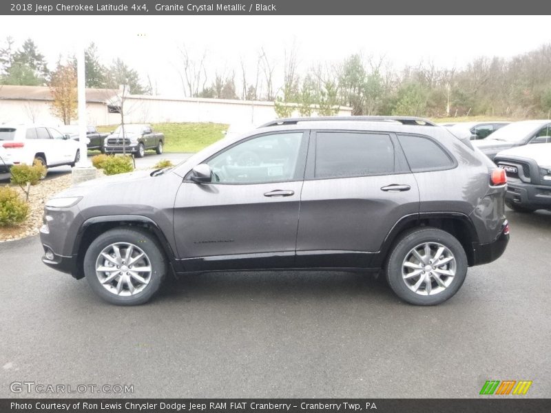 Granite Crystal Metallic / Black 2018 Jeep Cherokee Latitude 4x4