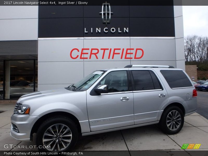 Ingot Silver / Ebony 2017 Lincoln Navigator Select 4x4