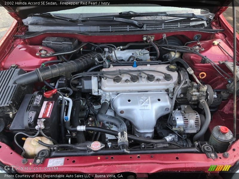 Firepepper Red Pearl / Ivory 2002 Honda Accord SE Sedan