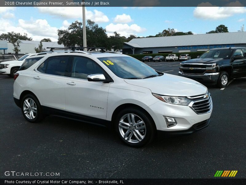 Summit White / Jet Black 2018 Chevrolet Equinox Premier
