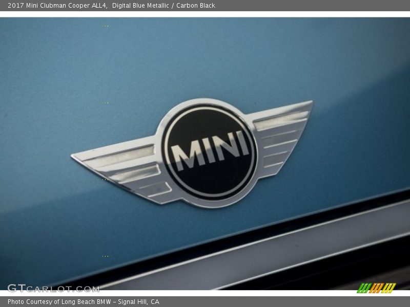 Digital Blue Metallic / Carbon Black 2017 Mini Clubman Cooper ALL4