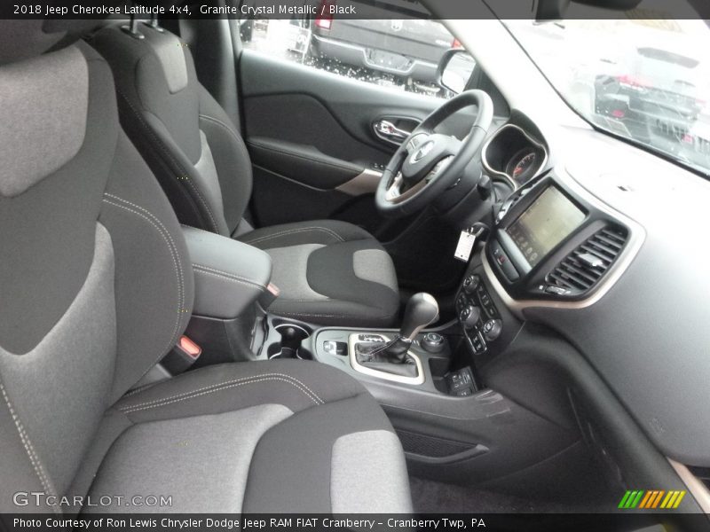 Granite Crystal Metallic / Black 2018 Jeep Cherokee Latitude 4x4